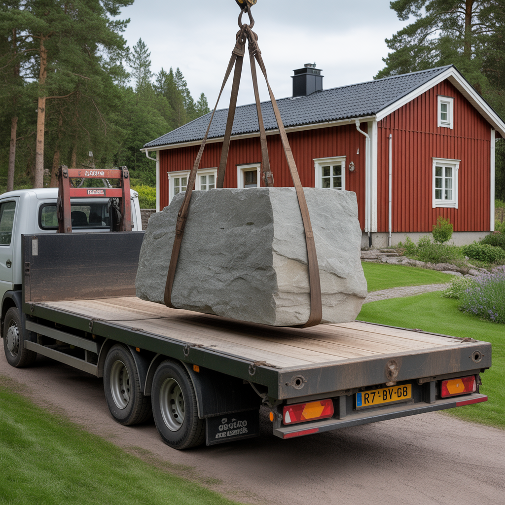 4.Vad kostar det att forsla bort stora stenblock