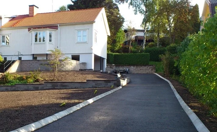 Tillaggsasfaltering av garageuppfart Torslanda Amhult