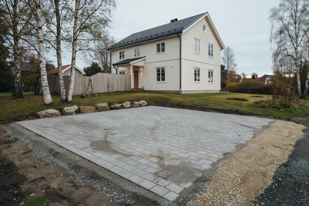 anl gga parkeringsyta p tomten underarbete materialval och vanliga misstag att undvika
