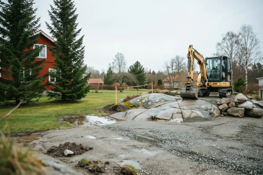 stenspr ckning eller bergspr ngning p tomten s v ljer villa gare r tt metod f r ett s kert och smidigt markarbete