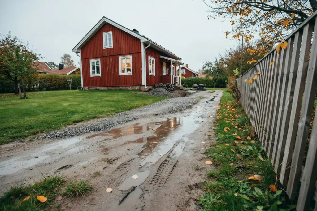 septemberregn p tomten s s krar du marken mot leriga g ngar sp rbildning och on diga fuktskador
