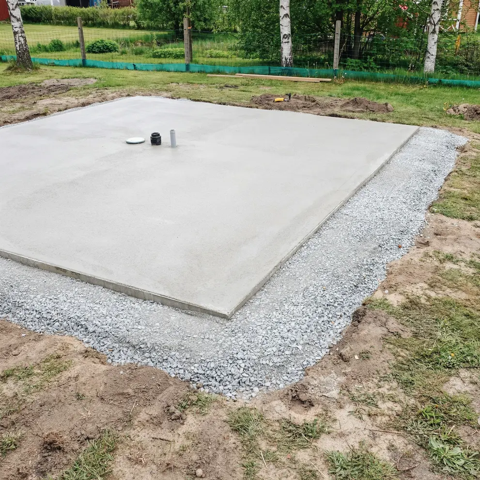 anlagga husgrund gjutning betongplatta torslanda goteborg