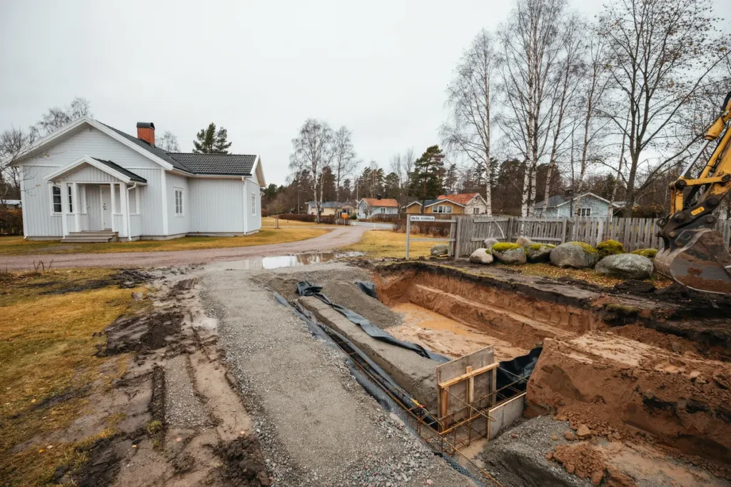 s bygger du en h llbar husgrund p lerig mark viktiga markarbeten f r villa gare